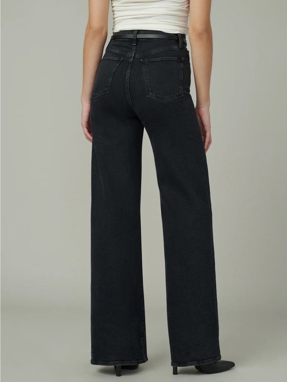 Joe’s Jeans Black The Mia High Rise Wide Leg Denim Jeans in Bewitched 27 - Picture 4 of 15